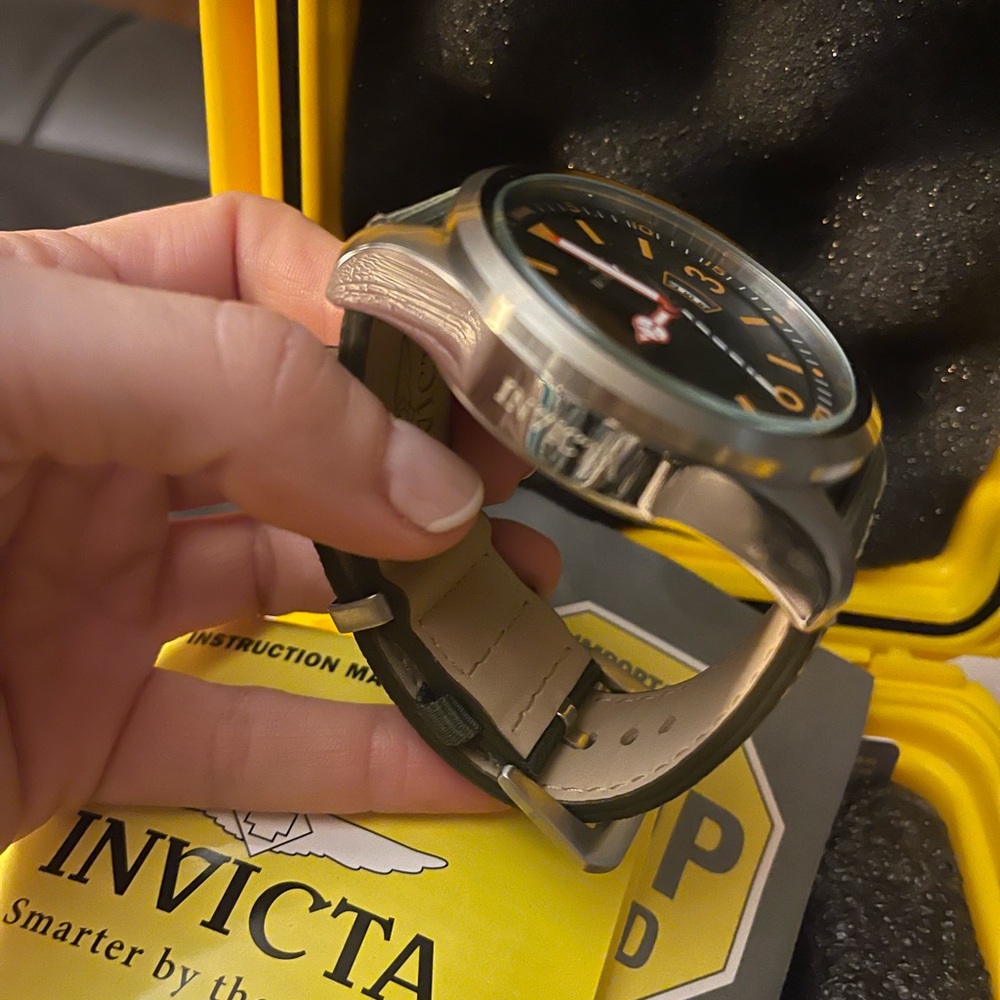 Invicta Black and Orange Watch perfect and NeW